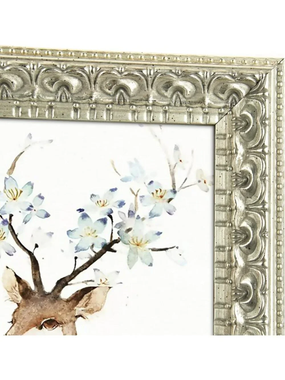 Elegant Silver Beige 8x10 Photo Frame with Real Glass | Wall Hanging & Tabletop